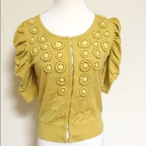INC Cardigan With Beaded Accents - Size Medium